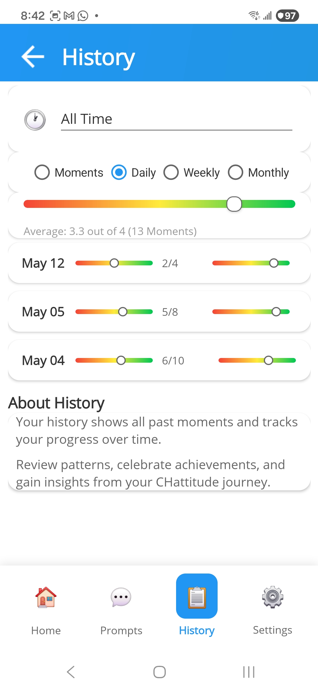 Monitor your moments.
